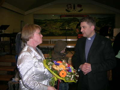 hier im Gespr�ch mit Olga